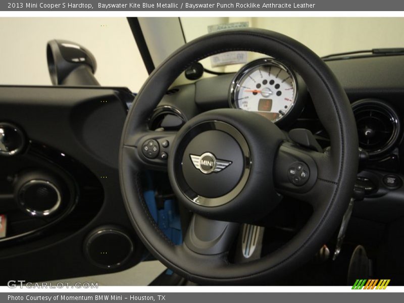 Bayswater Kite Blue Metallic / Bayswater Punch Rocklike Anthracite Leather 2013 Mini Cooper S Hardtop