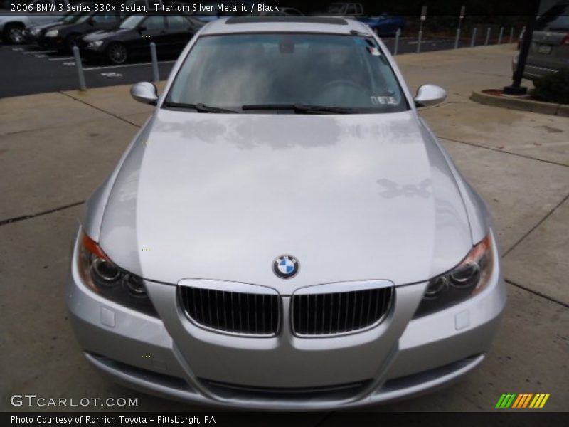 Titanium Silver Metallic / Black 2006 BMW 3 Series 330xi Sedan