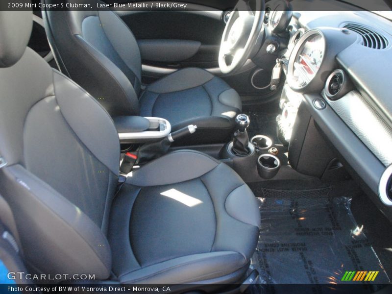 Laser Blue Metallic / Black/Grey 2009 Mini Cooper S Clubman