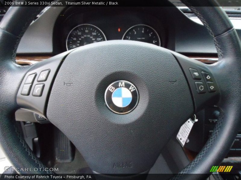 Titanium Silver Metallic / Black 2006 BMW 3 Series 330xi Sedan