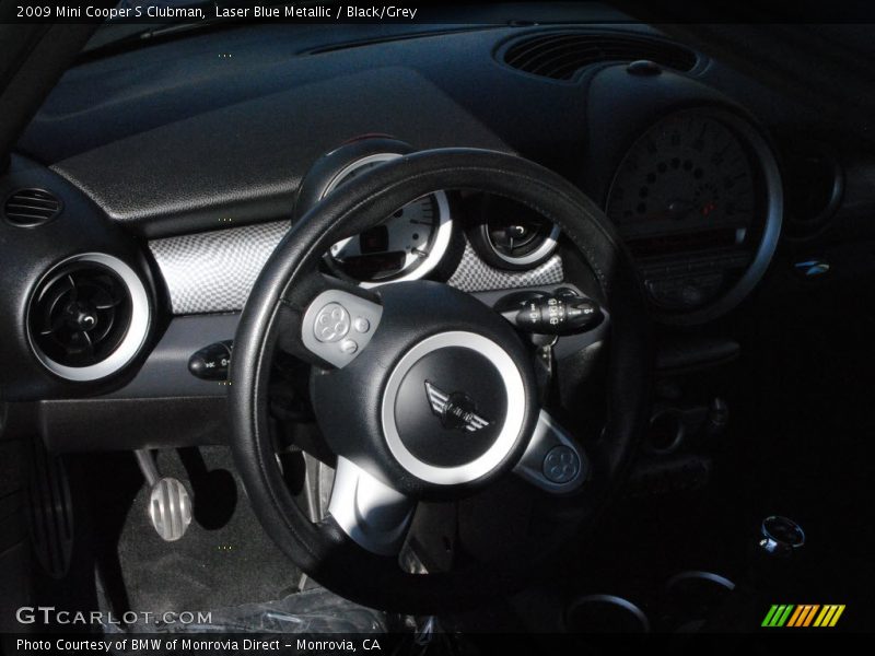 Laser Blue Metallic / Black/Grey 2009 Mini Cooper S Clubman