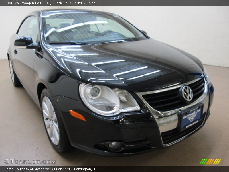 Black Uni / Cornsilk Beige 2008 Volkswagen Eos 2.0T