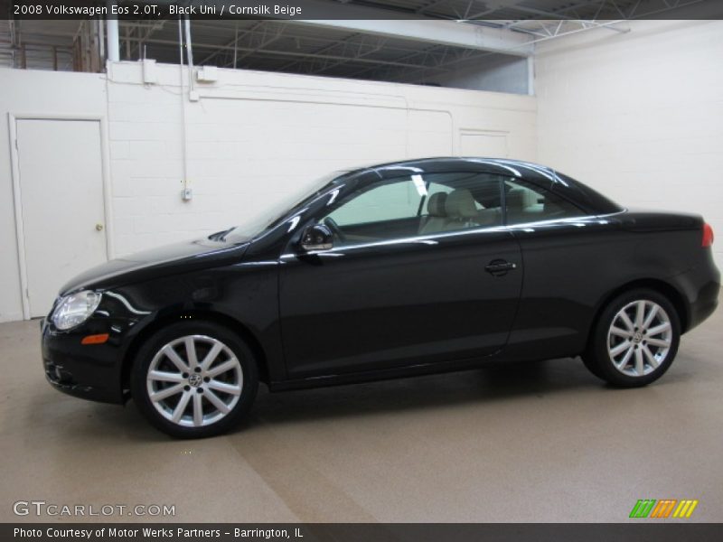 Black Uni / Cornsilk Beige 2008 Volkswagen Eos 2.0T