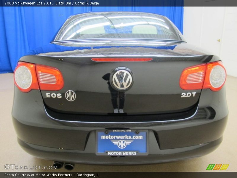 Black Uni / Cornsilk Beige 2008 Volkswagen Eos 2.0T
