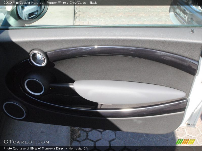 Pepper White / Grey/Carbon Black 2010 Mini Cooper Hardtop