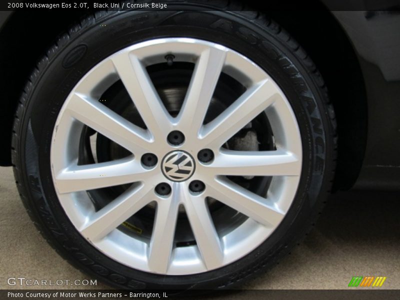Black Uni / Cornsilk Beige 2008 Volkswagen Eos 2.0T