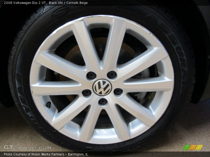 Black Uni / Cornsilk Beige 2008 Volkswagen Eos 2.0T