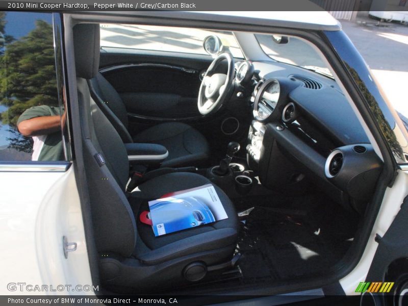 Pepper White / Grey/Carbon Black 2010 Mini Cooper Hardtop