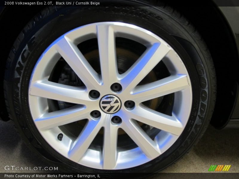 Black Uni / Cornsilk Beige 2008 Volkswagen Eos 2.0T