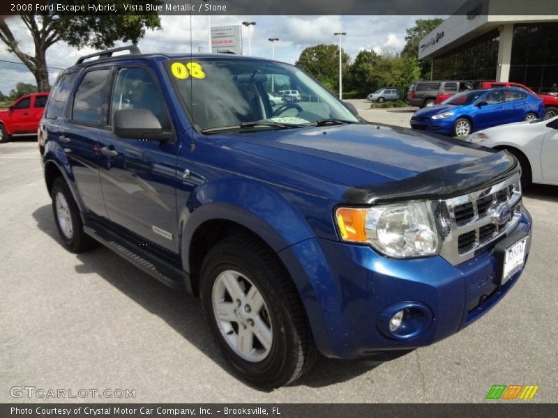 Vista Blue Metallic / Stone 2008 Ford Escape Hybrid