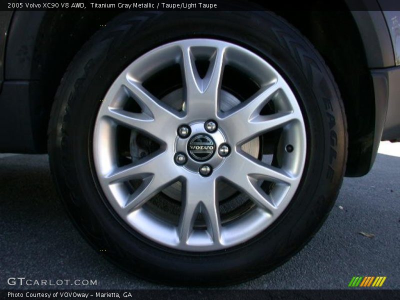 Titanium Gray Metallic / Taupe/Light Taupe 2005 Volvo XC90 V8 AWD