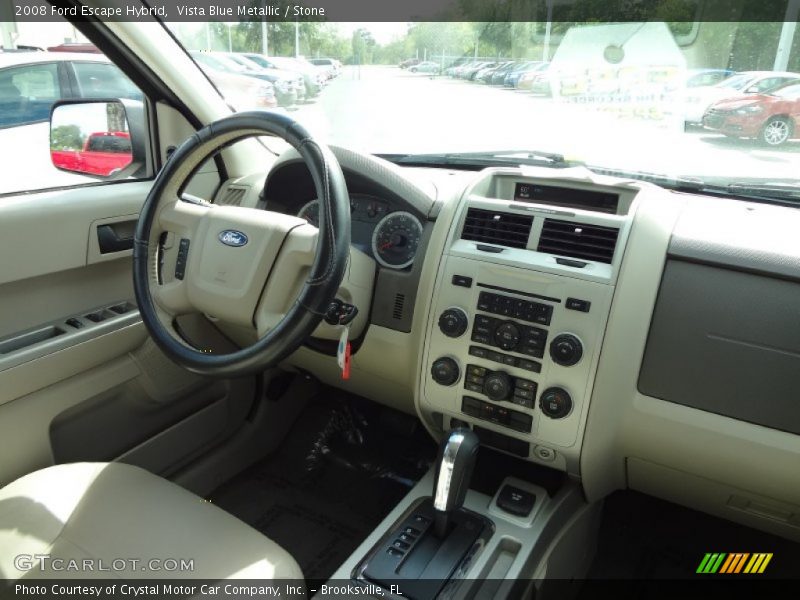 Vista Blue Metallic / Stone 2008 Ford Escape Hybrid