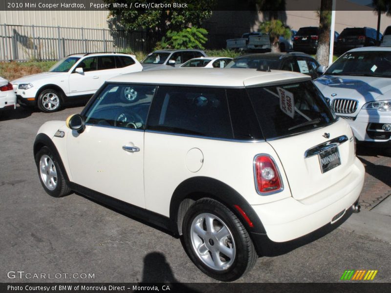 Pepper White / Grey/Carbon Black 2010 Mini Cooper Hardtop