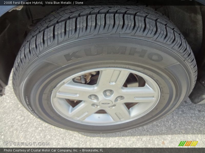 Vista Blue Metallic / Stone 2008 Ford Escape Hybrid