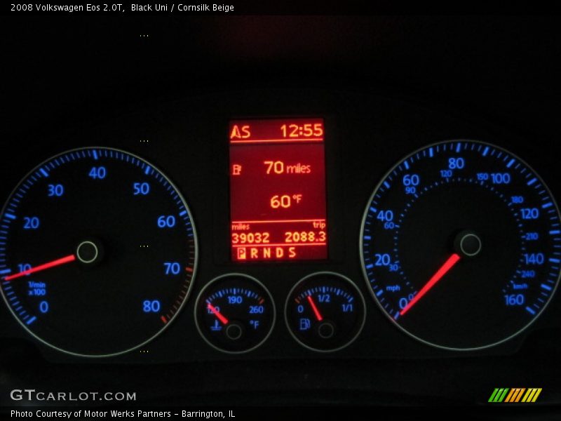 Black Uni / Cornsilk Beige 2008 Volkswagen Eos 2.0T