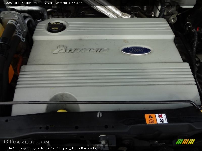 Vista Blue Metallic / Stone 2008 Ford Escape Hybrid