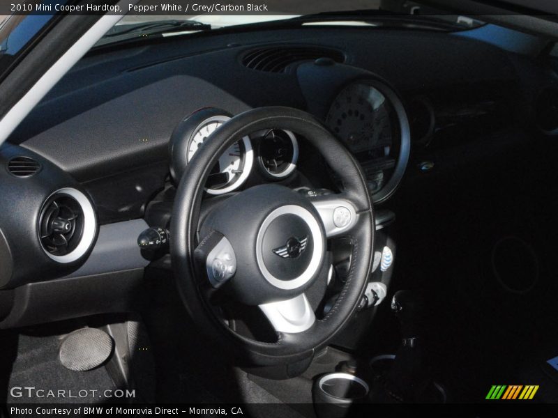 Pepper White / Grey/Carbon Black 2010 Mini Cooper Hardtop