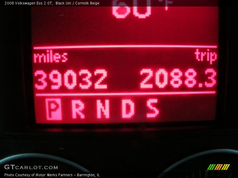 Black Uni / Cornsilk Beige 2008 Volkswagen Eos 2.0T