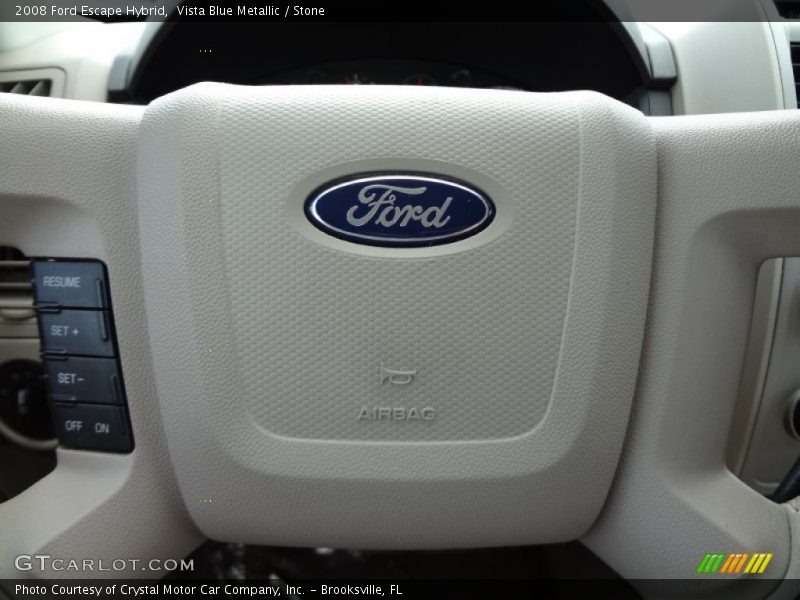 Vista Blue Metallic / Stone 2008 Ford Escape Hybrid