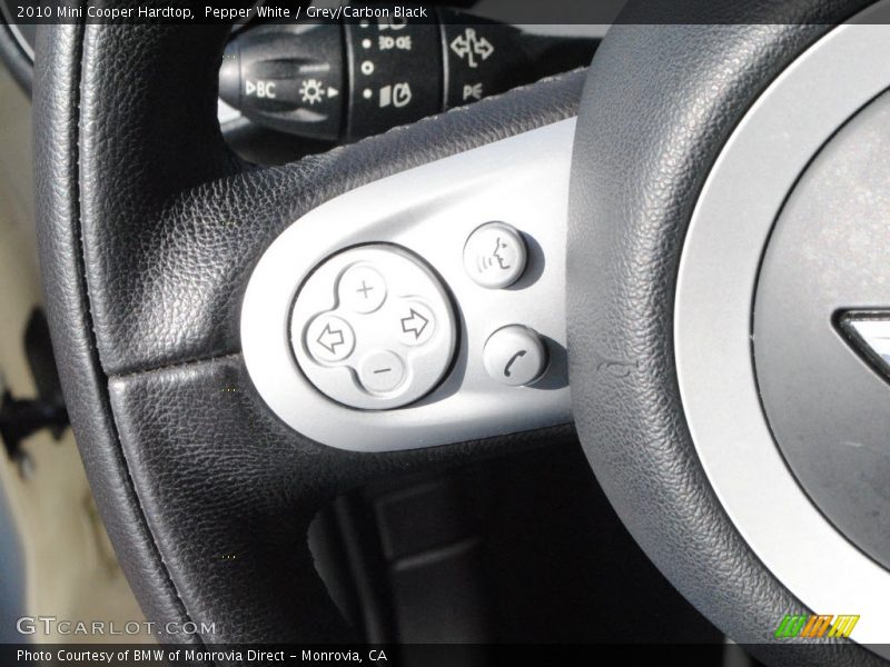 Pepper White / Grey/Carbon Black 2010 Mini Cooper Hardtop