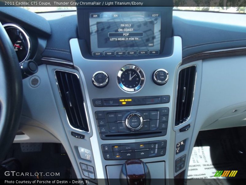 Thunder Gray ChromaFlair / Light Titanium/Ebony 2011 Cadillac CTS Coupe