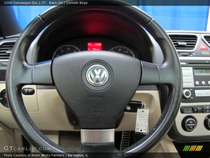 Black Uni / Cornsilk Beige 2008 Volkswagen Eos 2.0T