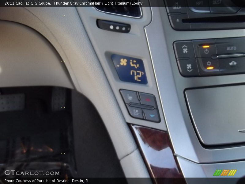 Thunder Gray ChromaFlair / Light Titanium/Ebony 2011 Cadillac CTS Coupe