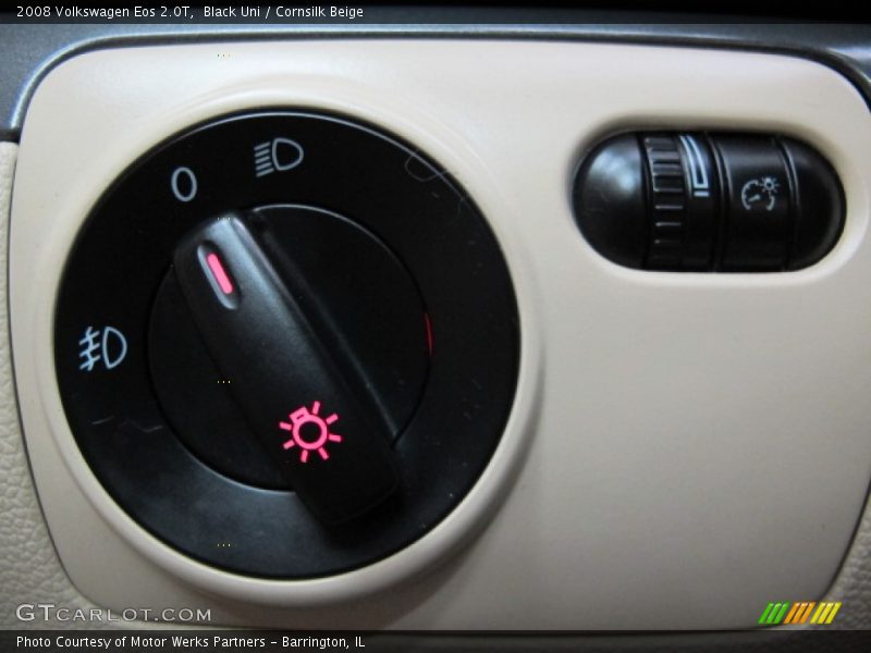 Black Uni / Cornsilk Beige 2008 Volkswagen Eos 2.0T