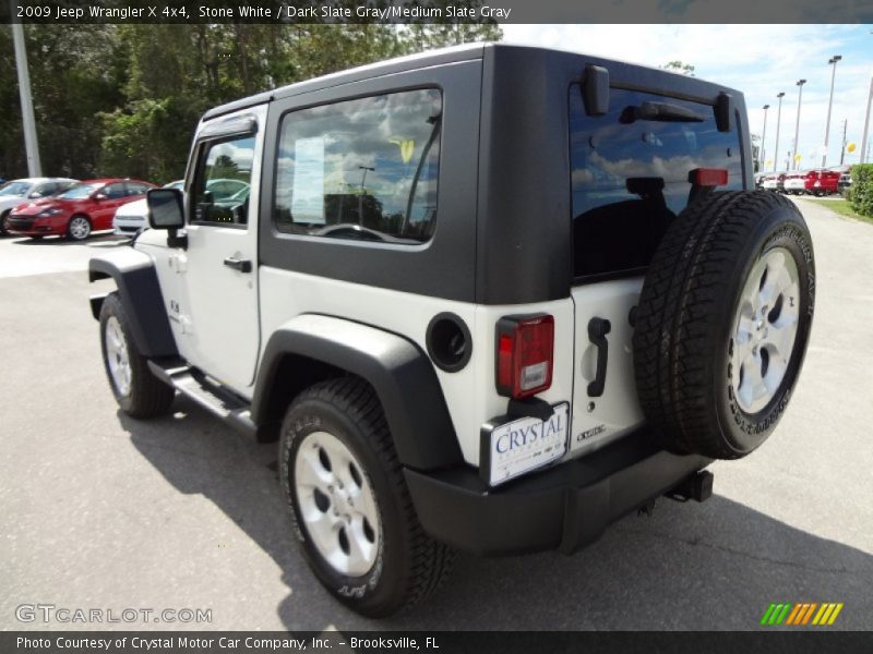 Stone White / Dark Slate Gray/Medium Slate Gray 2009 Jeep Wrangler X 4x4