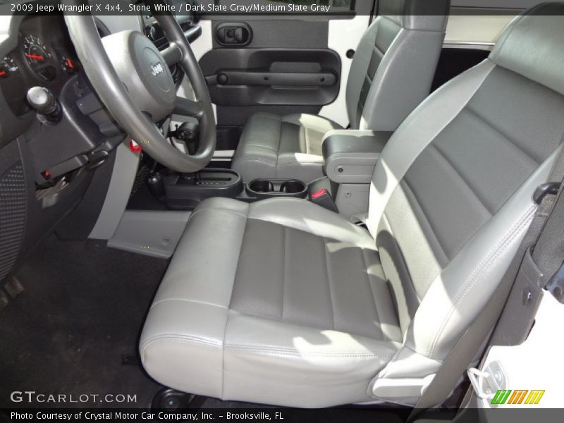 Stone White / Dark Slate Gray/Medium Slate Gray 2009 Jeep Wrangler X 4x4