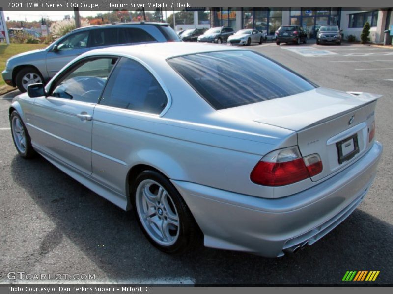 Titanium Silver Metallic / Black 2001 BMW 3 Series 330i Coupe