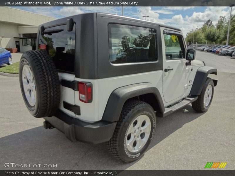 Stone White / Dark Slate Gray/Medium Slate Gray 2009 Jeep Wrangler X 4x4