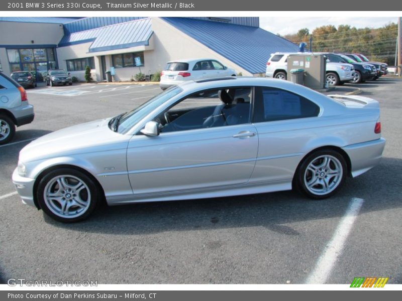 Titanium Silver Metallic / Black 2001 BMW 3 Series 330i Coupe