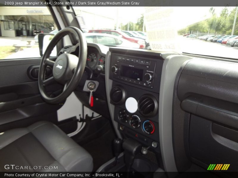 Stone White / Dark Slate Gray/Medium Slate Gray 2009 Jeep Wrangler X 4x4