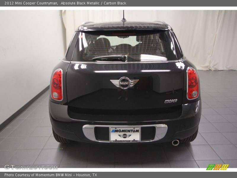 Absolute Black Metallic / Carbon Black 2012 Mini Cooper Countryman