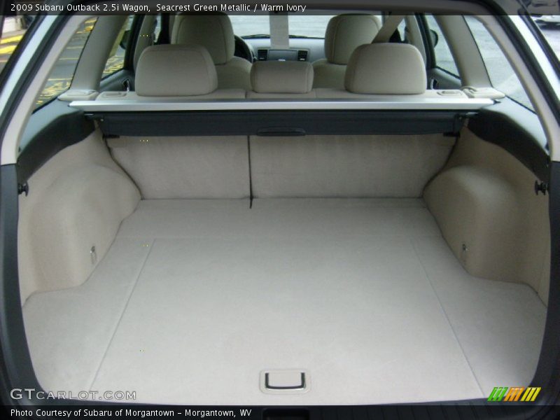 Seacrest Green Metallic / Warm Ivory 2009 Subaru Outback 2.5i Wagon