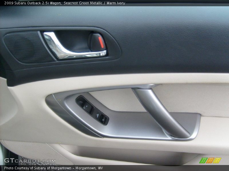 Seacrest Green Metallic / Warm Ivory 2009 Subaru Outback 2.5i Wagon