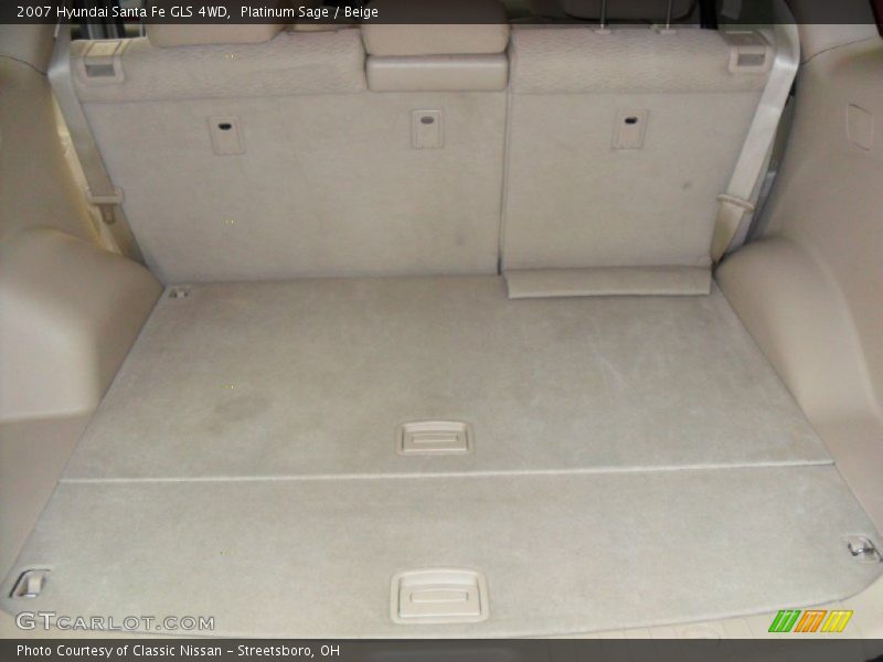Platinum Sage / Beige 2007 Hyundai Santa Fe GLS 4WD
