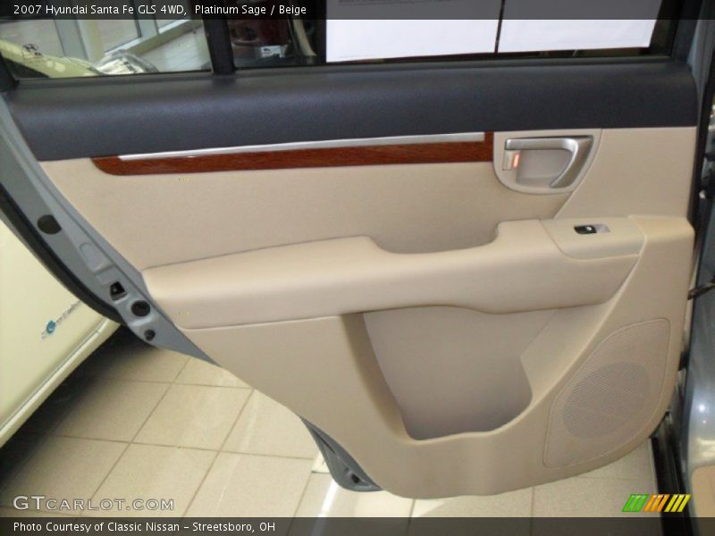 Platinum Sage / Beige 2007 Hyundai Santa Fe GLS 4WD
