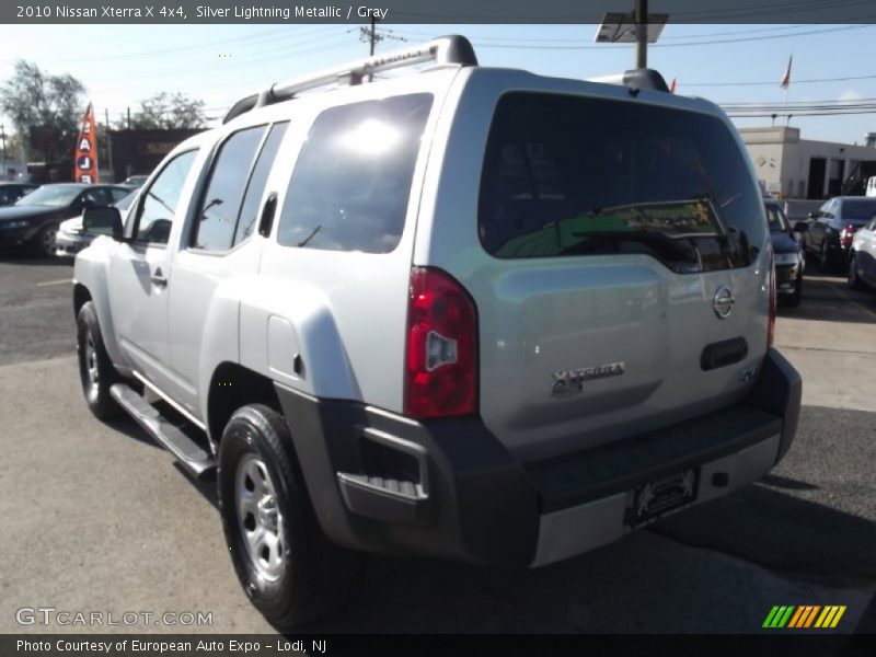 Silver Lightning Metallic / Gray 2010 Nissan Xterra X 4x4