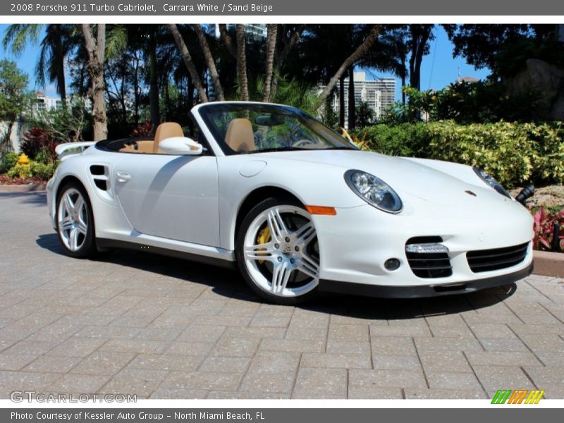 Front 3/4 View of 2008 911 Turbo Cabriolet