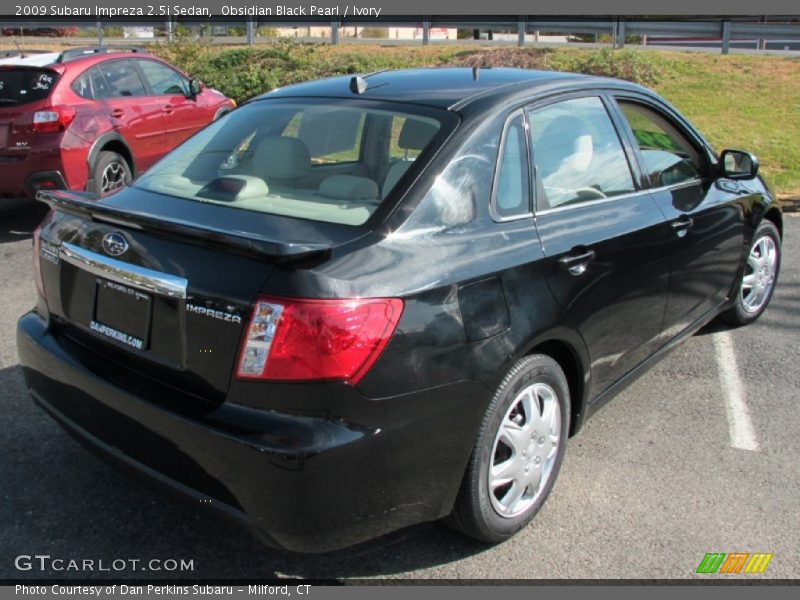 Obsidian Black Pearl / Ivory 2009 Subaru Impreza 2.5i Sedan