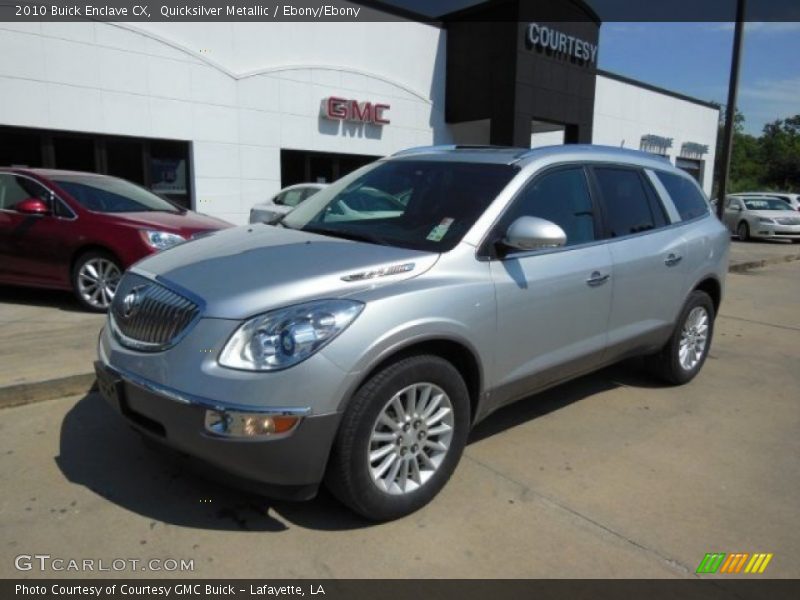Quicksilver Metallic / Ebony/Ebony 2010 Buick Enclave CX