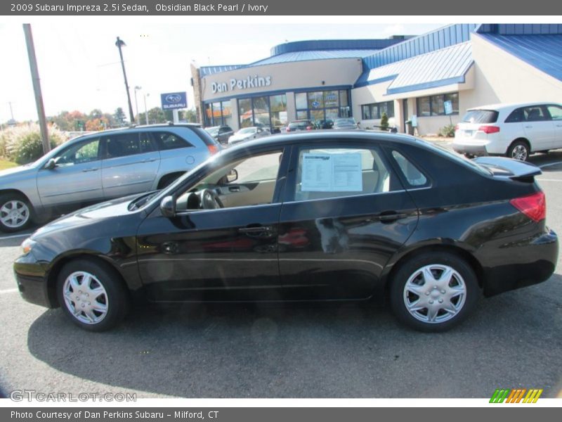 Obsidian Black Pearl / Ivory 2009 Subaru Impreza 2.5i Sedan