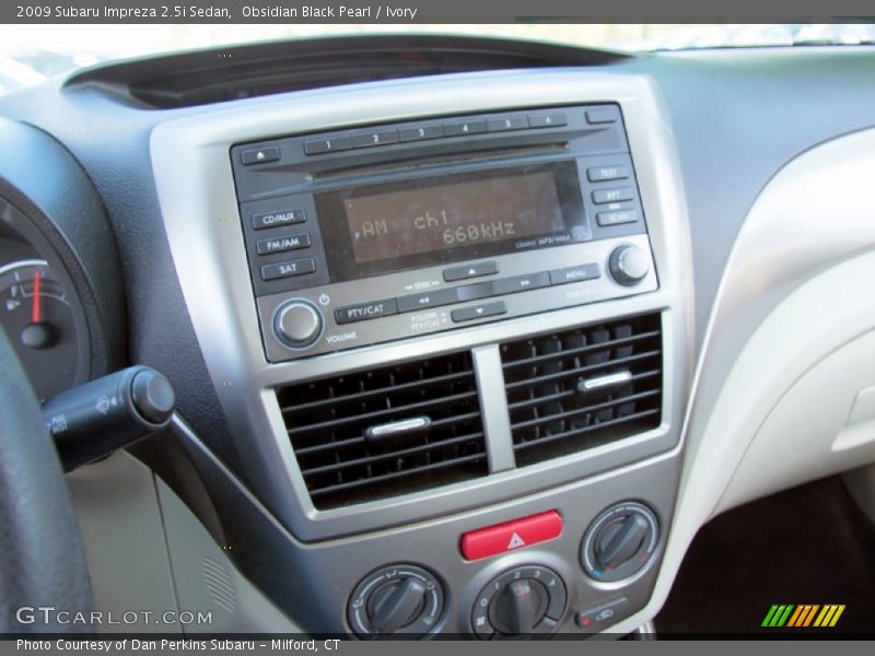 Obsidian Black Pearl / Ivory 2009 Subaru Impreza 2.5i Sedan