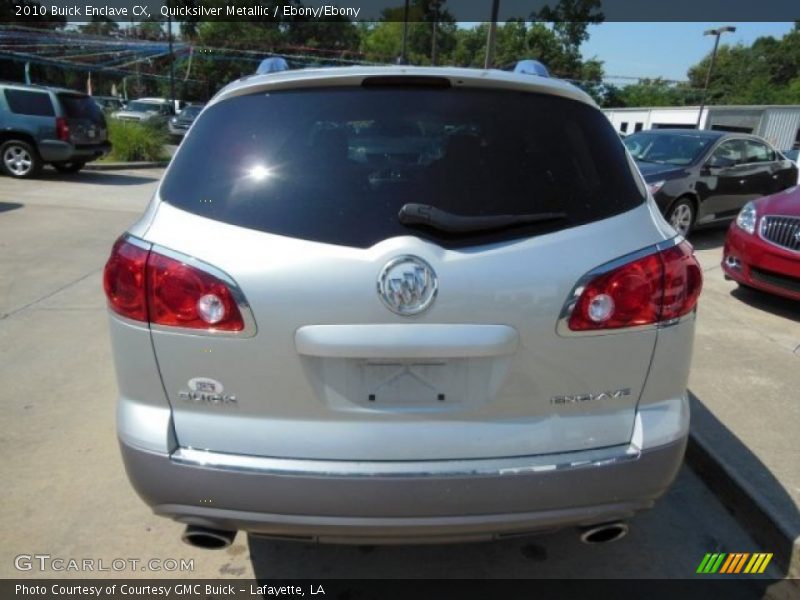 Quicksilver Metallic / Ebony/Ebony 2010 Buick Enclave CX