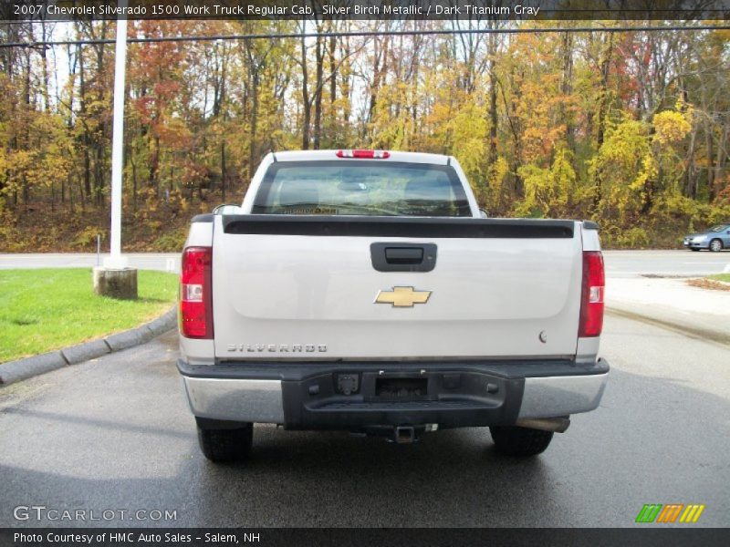 Silver Birch Metallic / Dark Titanium Gray 2007 Chevrolet Silverado 1500 Work Truck Regular Cab