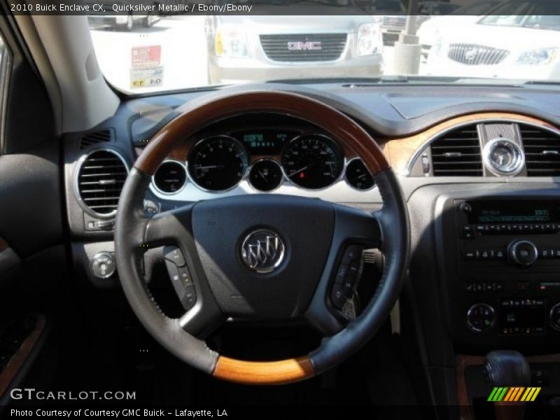 Quicksilver Metallic / Ebony/Ebony 2010 Buick Enclave CX