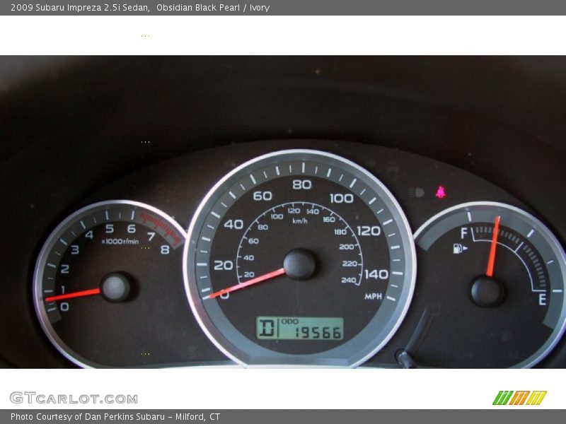 Obsidian Black Pearl / Ivory 2009 Subaru Impreza 2.5i Sedan