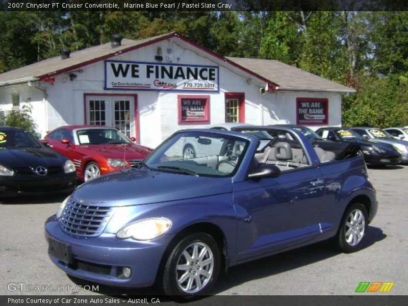 Marine Blue Pearl / Pastel Slate Gray 2007 Chrysler PT Cruiser Convertible